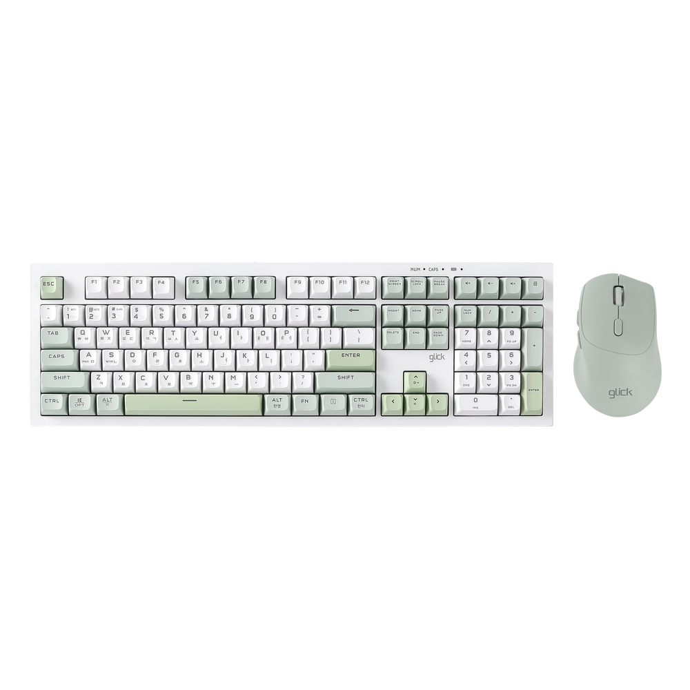 지클릭커 오피스프로 WMK50 사일런스 M 무소음 무선 블루투스 108 키보드 마우스 세트 Greenwich RC1