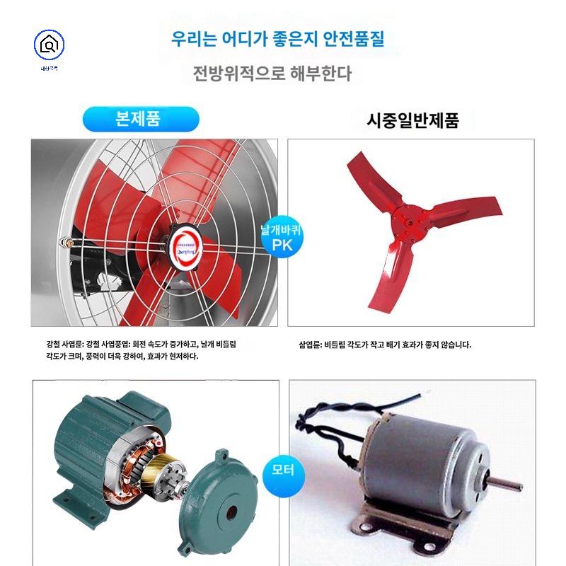 비닐하우스 배기휀 초강력 후드 환풍펜 덕트팬 환풍기 - 상세 이미지 3