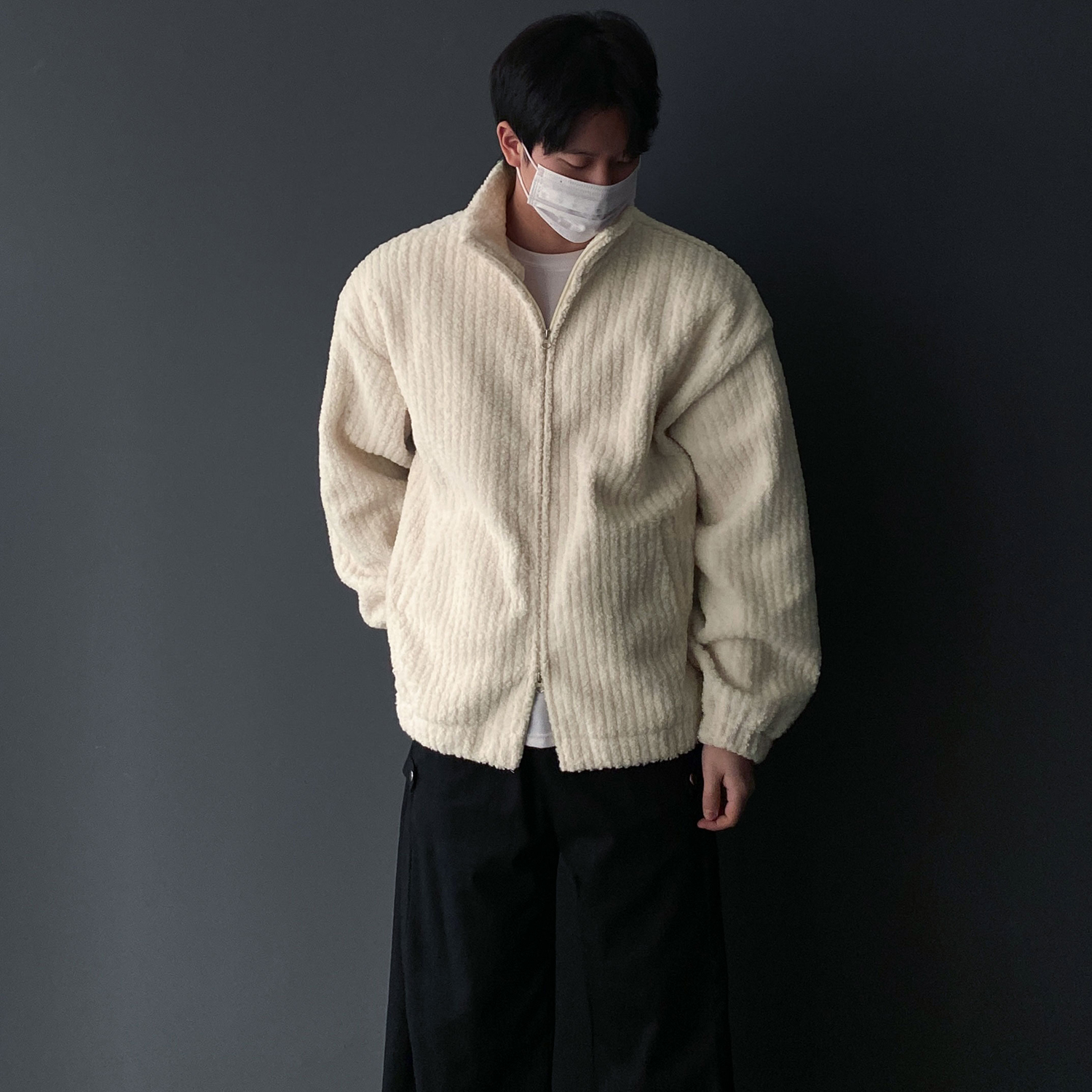 양털후리스 양털자켓 기모후리스 남자퍼자켓 - 상세 이미지 4