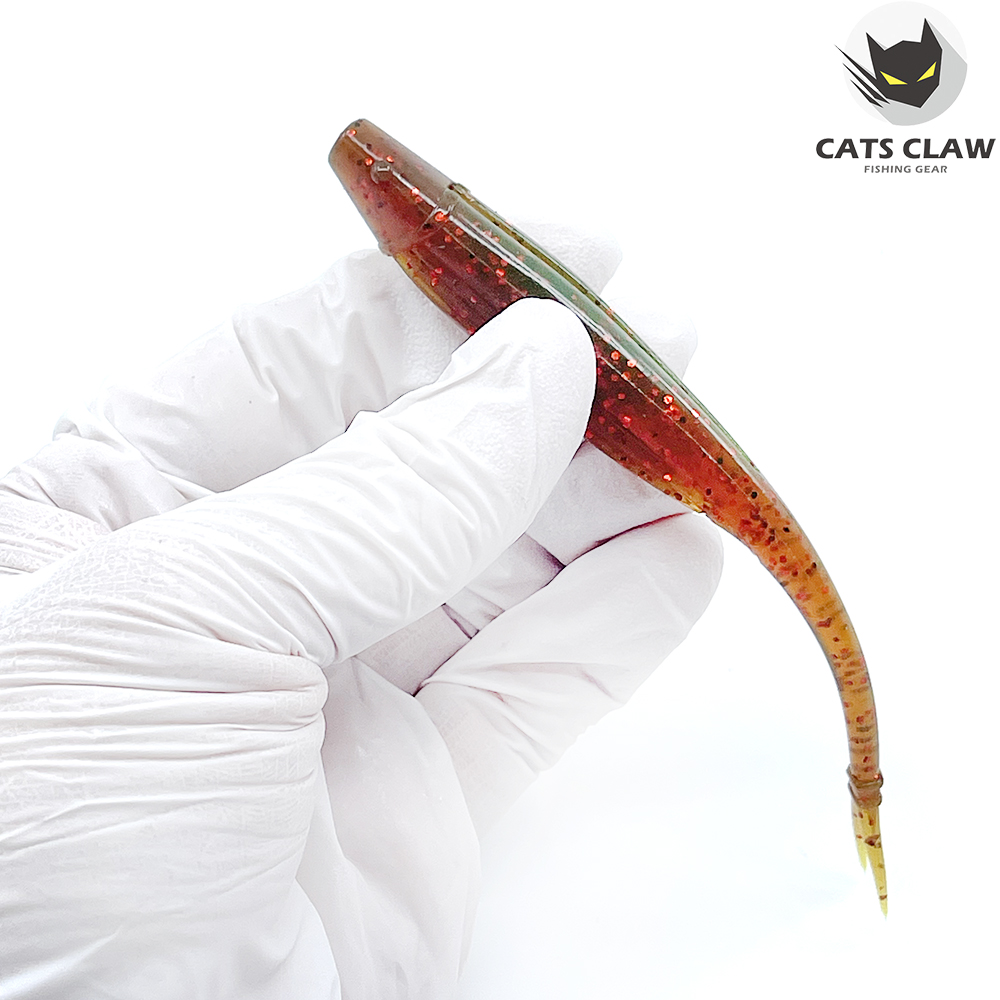 캣츠크로우 모비딕쉐드 광어웜 다운샷웜 모터오일 008, 12.7cm(5인치) - 상세 이미지 5