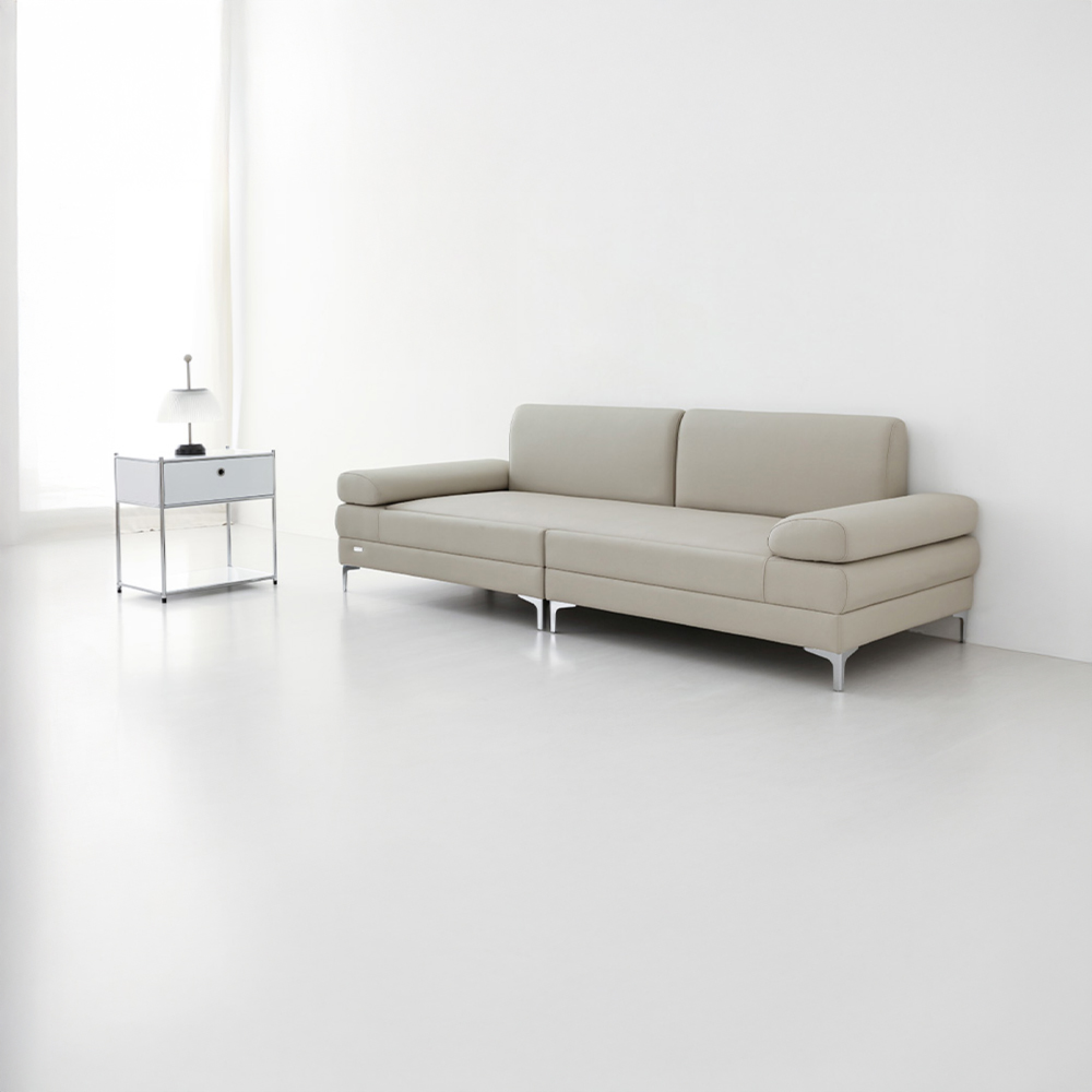 ONDOR 흙소파 3인 라이트그레이