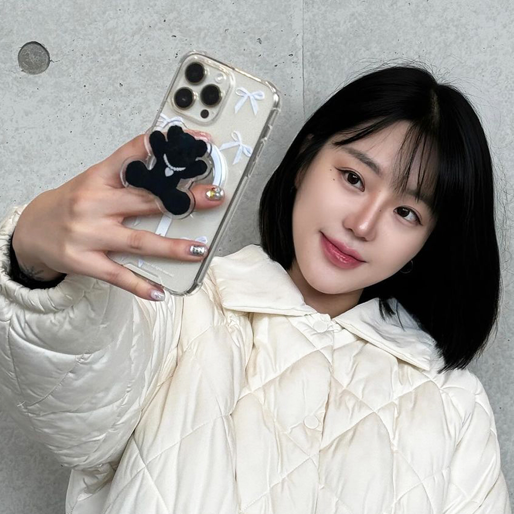 168cm 맥세이프 그립톡 블랙 베어 - 상세 이미지 5