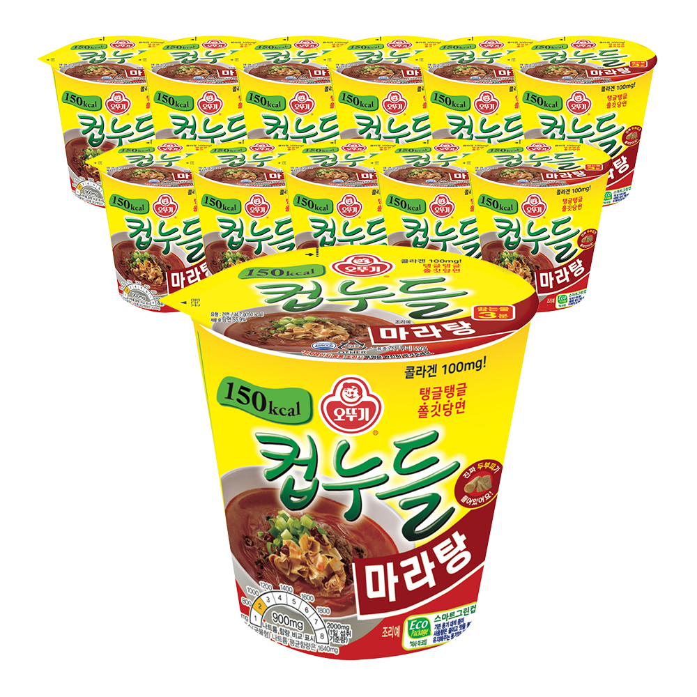 오뚜기 컵누들 마라탕 44.7g, 12개 - 메인 이미지