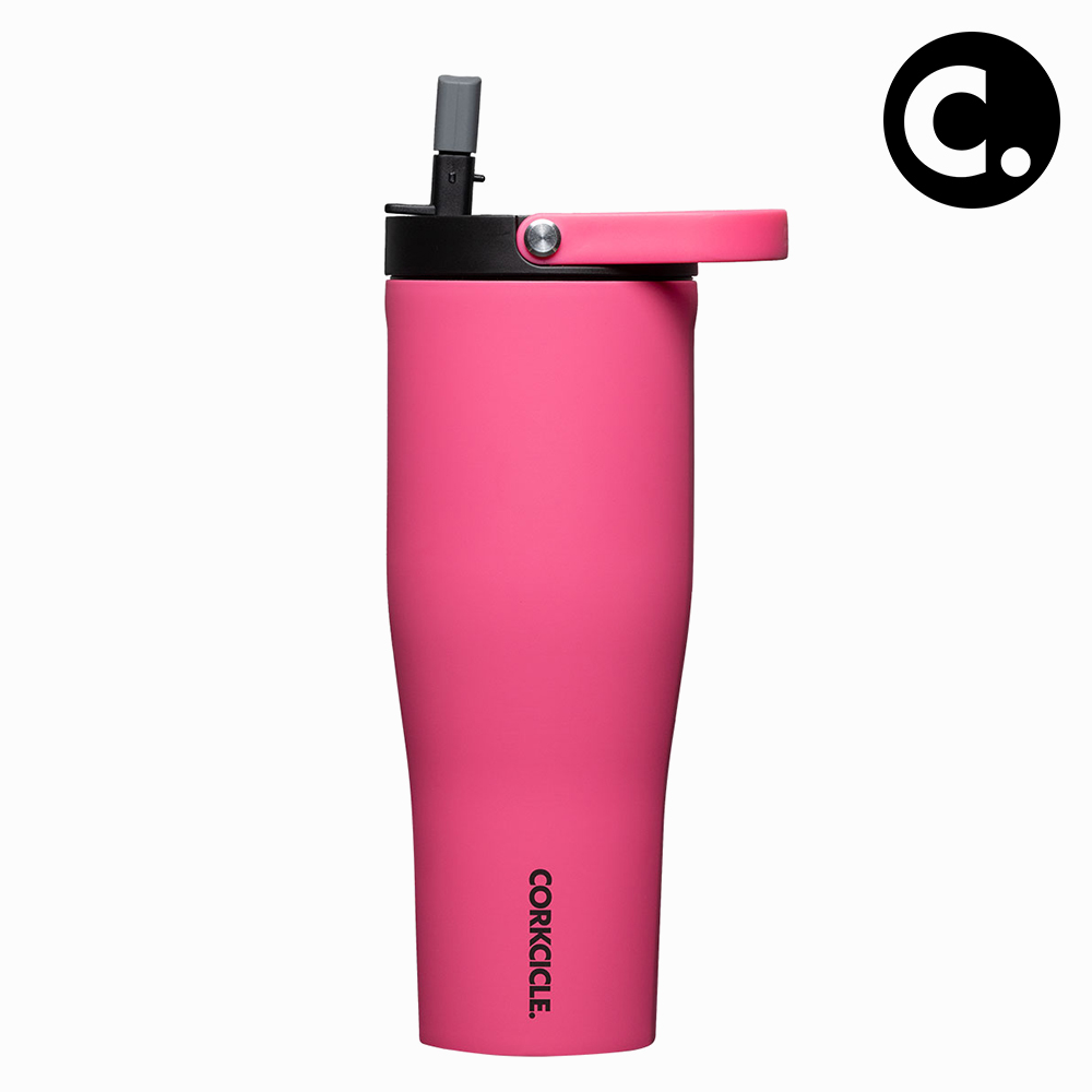 콕시클 고컵 XL 텀블러 대용량 밀폐 손잡이 빨대 스텐 진공 보온 보냉 890ml, 드래곤프루트