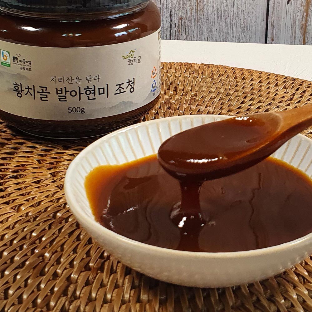 쌀로만든 [ 황치골 발아현미조청 500g ] 국산 수제 쌀조청 - 상세 이미지 2