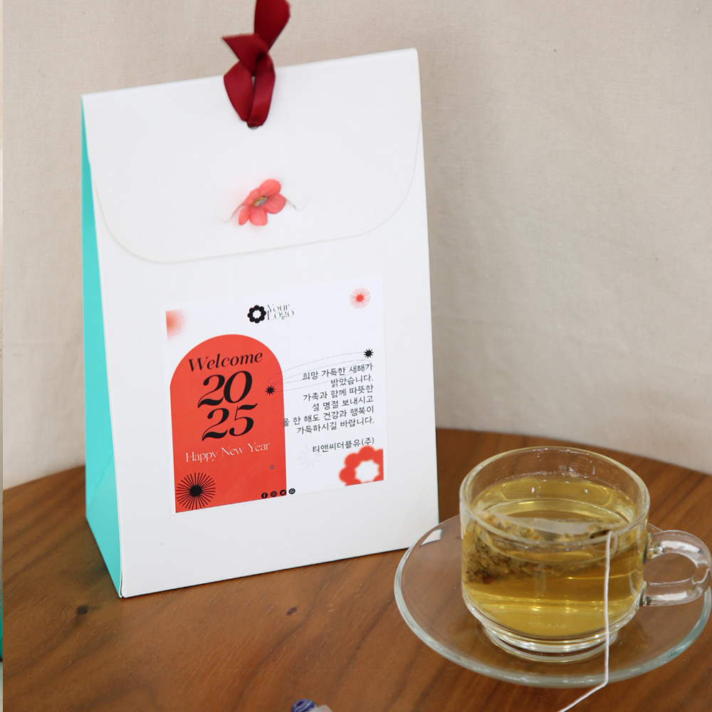 허브티 5티백 TEA 돌 생일 퇴사 감사 명절 승진 회사단체 선물 답례품 - 상세 이미지 4