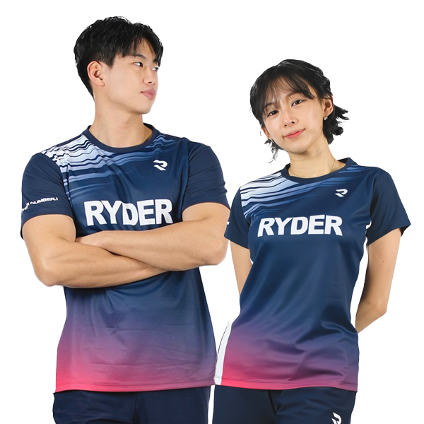 라이더 티셔츠 남성 여성 배드민턴복 경기복 게임웨어 2025R-2 - 상세 이미지 3