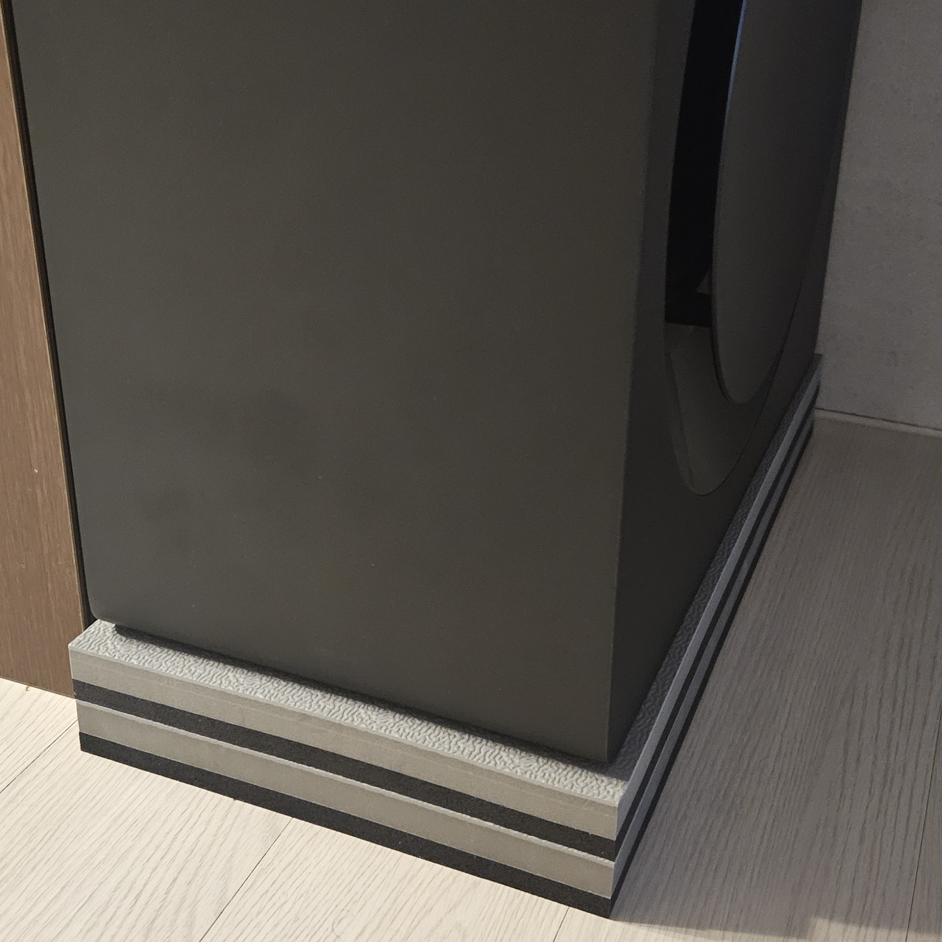 덕진스펀지 스피커 매트 2개 우퍼 방진패드 삼성사운드바 서브우퍼 받침대 400X200X25T