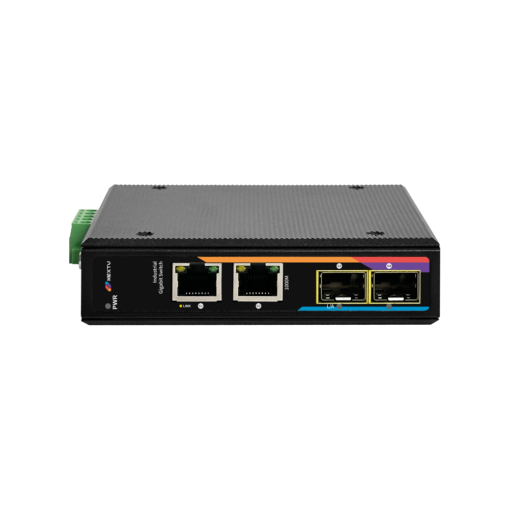 스아목 산업용 2포트 1G 2SFP 광 미디어 컨버터 - 상세 이미지 2