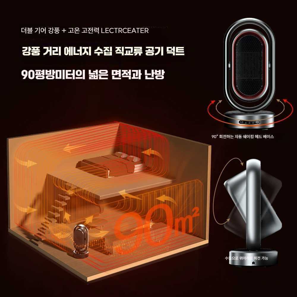 고캠프 소형열풍기 히터 온풍기 팬히터 히팅건 소형 10년 교환 보증 - 상세 이미지 3