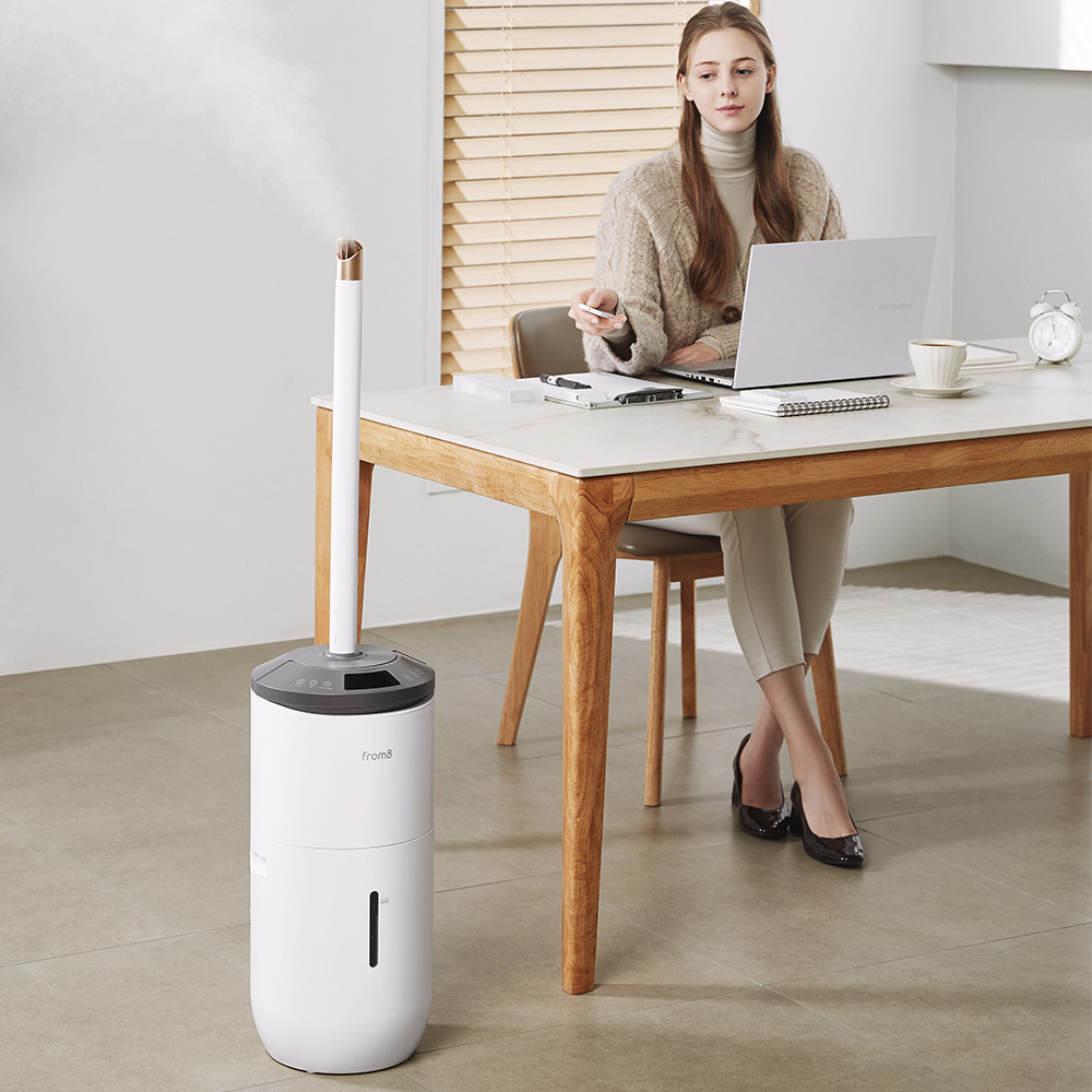 프롬비 몬스터2 가열 대용량 사무실 10L 회전 복합식가습기 FF256 화이트