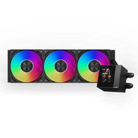 PCCOOLER CPS DC360 PRO ARGB DISPLAY 수냉 CPU 쿨러 블랙