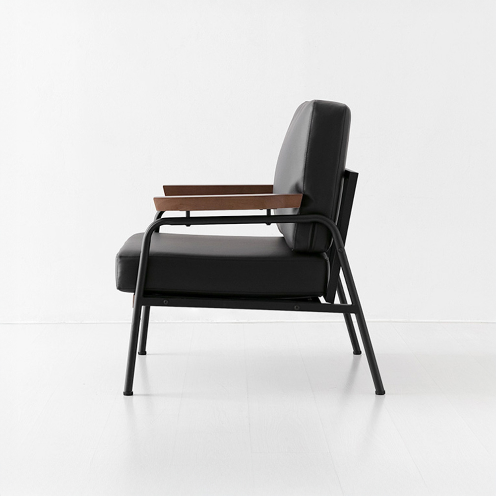 네르센 소파 1인 T323 블랙브라운 4523.0586