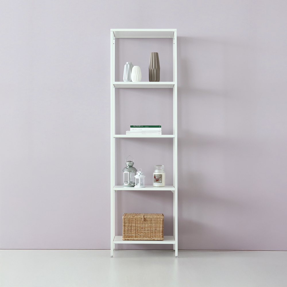 TETOS 선반 509 좁은 509mmx360mmx1750mm, 5단, 화이트 0908.6688