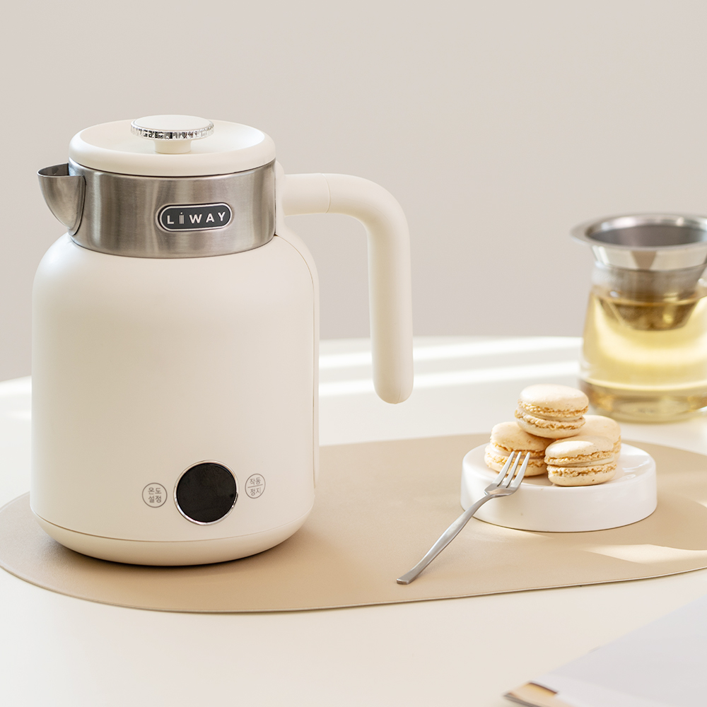 무선포트 분유포트 차탕기 전기포트 전기주전자 티포트 LWT-150B(베이지/스텐)