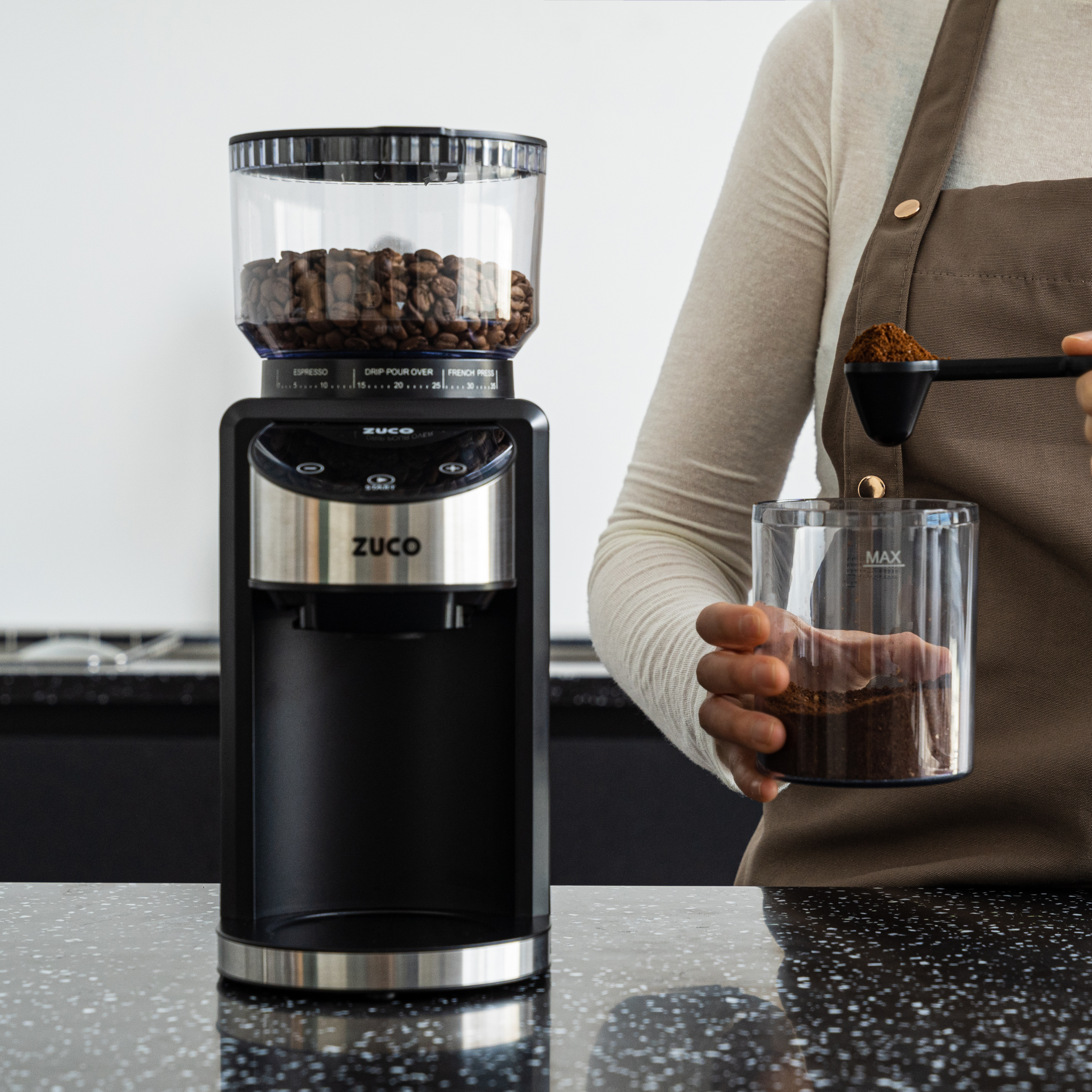 주코 커피그라인더 전동 원두 자동 그라인더 분쇄기 ZG-XB001B