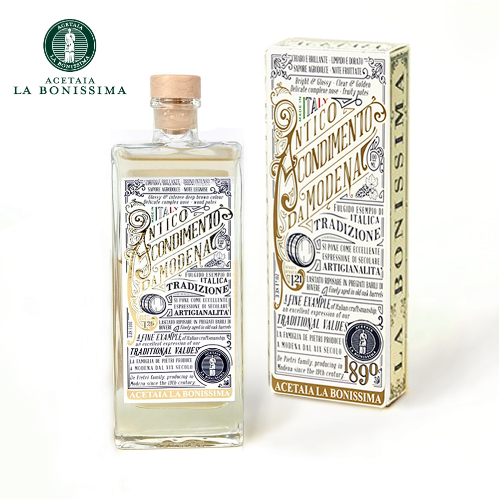 [라보니시마] 모데나 화이트 발사믹식초100ml 콘디멘토 명품 유기농 비건 고급진 과일향 - 상품 이미지