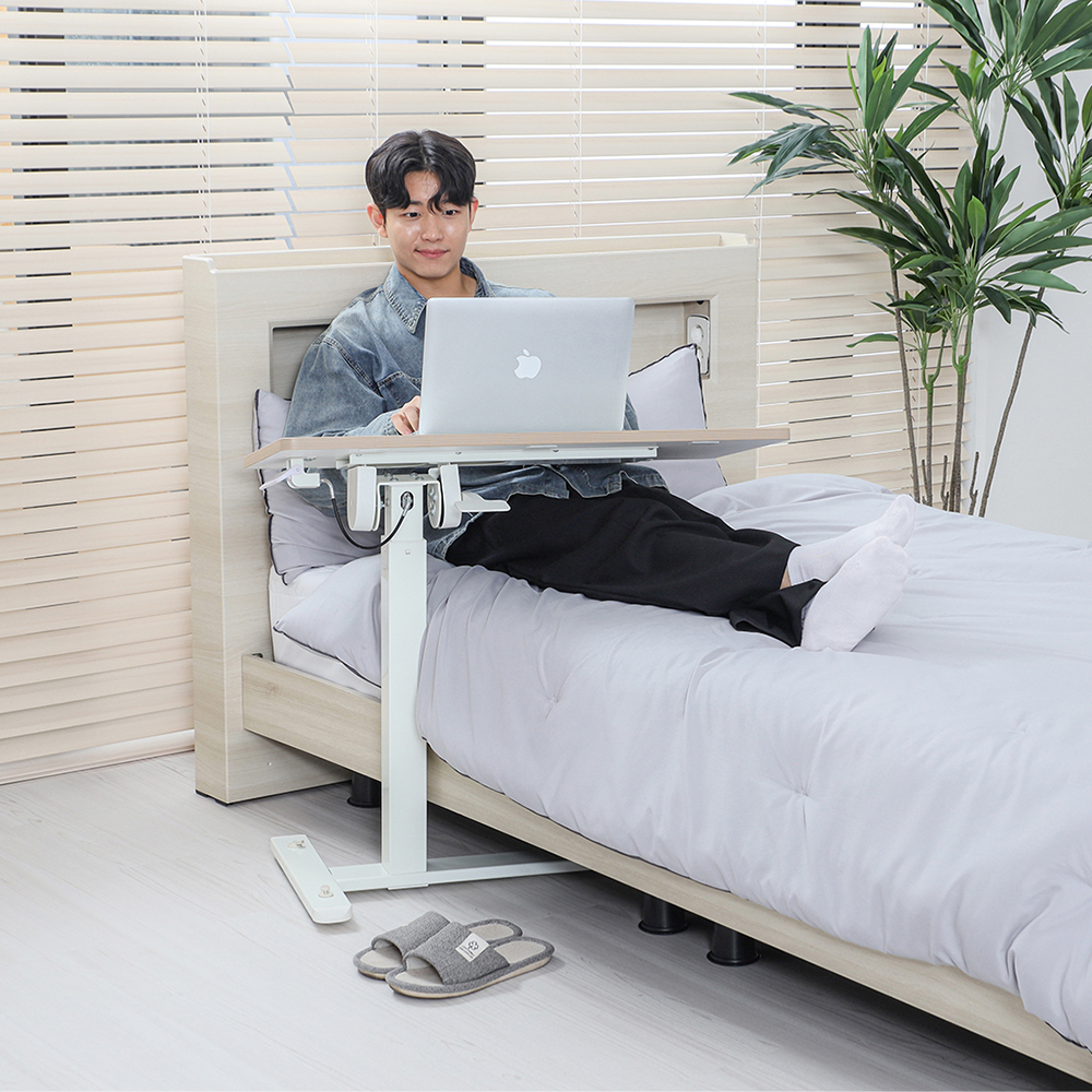 핏쳐 TS3 이동형 수동식 양방향 각도조절 사이드 테이블