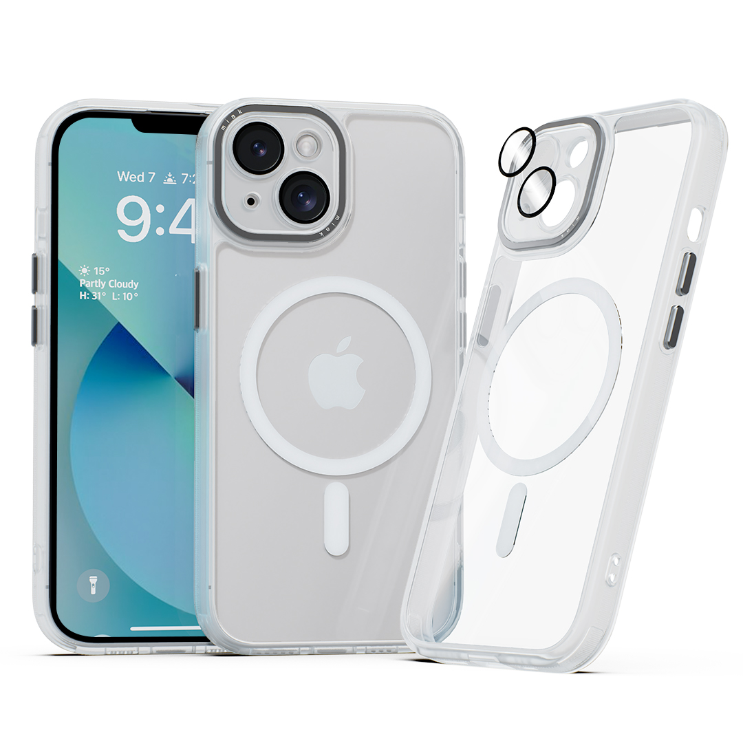 미아크 렌즈보호 풀커버 맥세이프 케이스 블랙, 아이폰13 - 상세 이미지 2