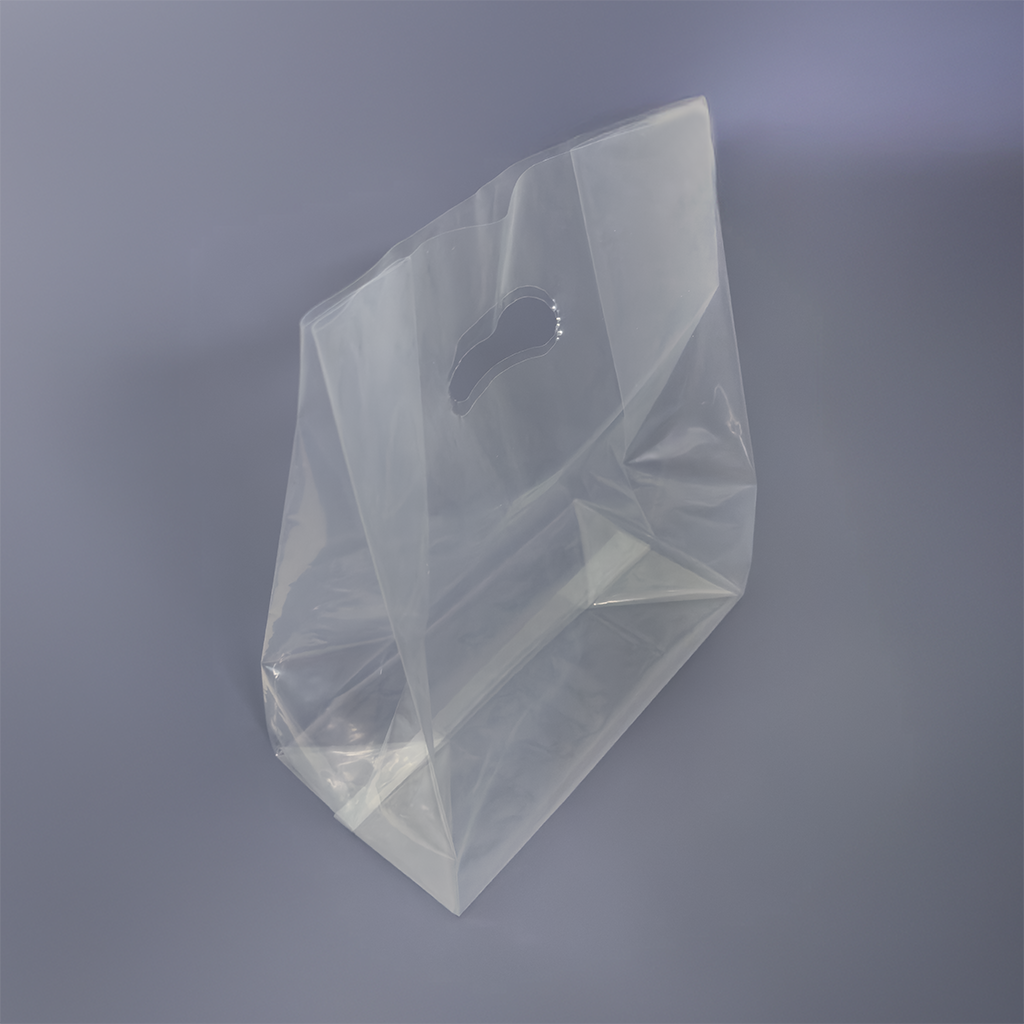 손잡이 링 PE비닐봉투 투명 비닐쇼핑백 100장