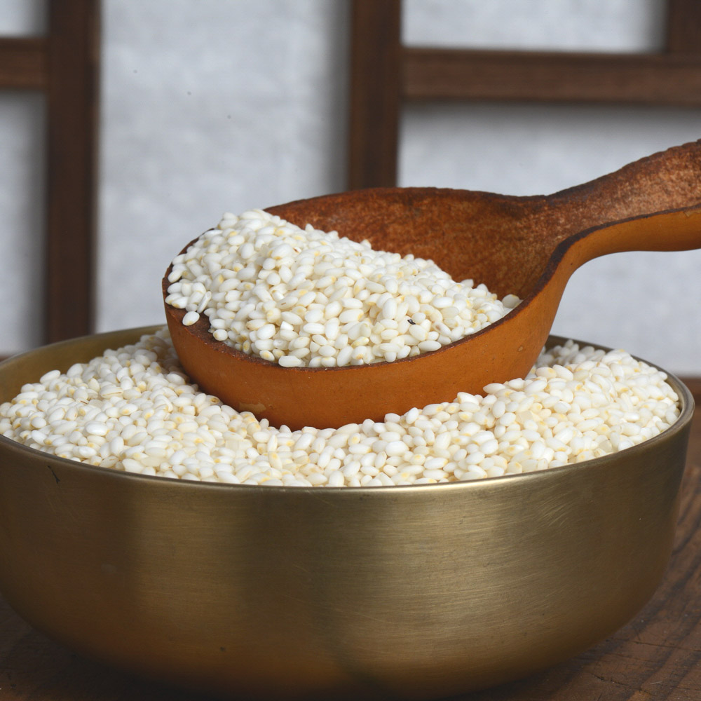 싸리재 유기농 습식 쌀가루 [ 무염 백미 찹쌀가루 1kg] 떡만들기 베이킹 인절미 떡재료 이미지 6