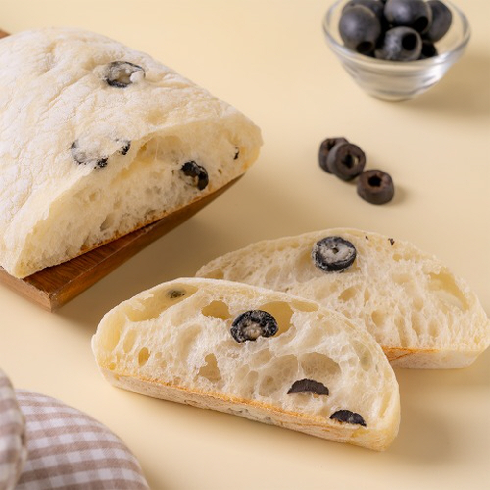 네니아 소프트 올리브 치아바타 130g 우리밀 부드러운 수제빵 식사대용 - 상세 이미지 2