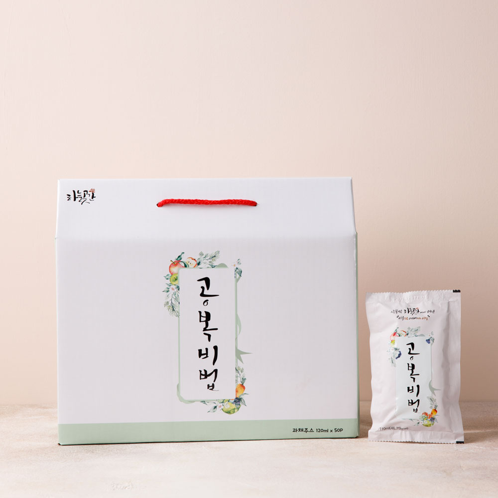 하늘곳간 사과당근주스 [ 장수 공복비법 110ml 30봉지 ] 착즙 야채주스 채소즙 - 상세 이미지 3