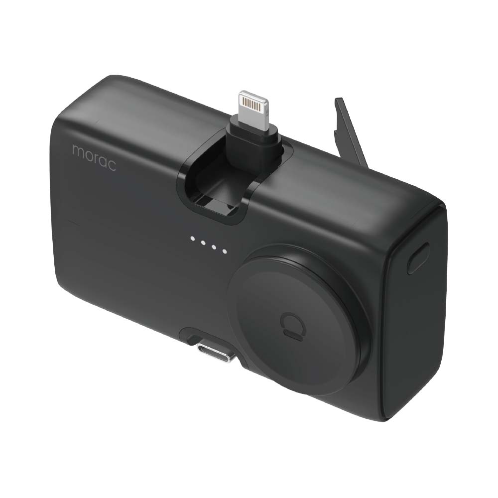 모락 큐잉 4IN1 8핀 C타입 도킹형 애플워치 멀티 보조배터리 5000mAh - 상세 이미지 3