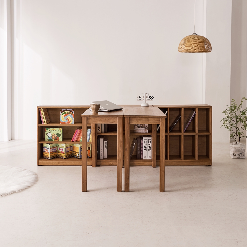 루어스 거실 공부 가족 책상 책상겸테이블 모듈 서재 테이블 세트