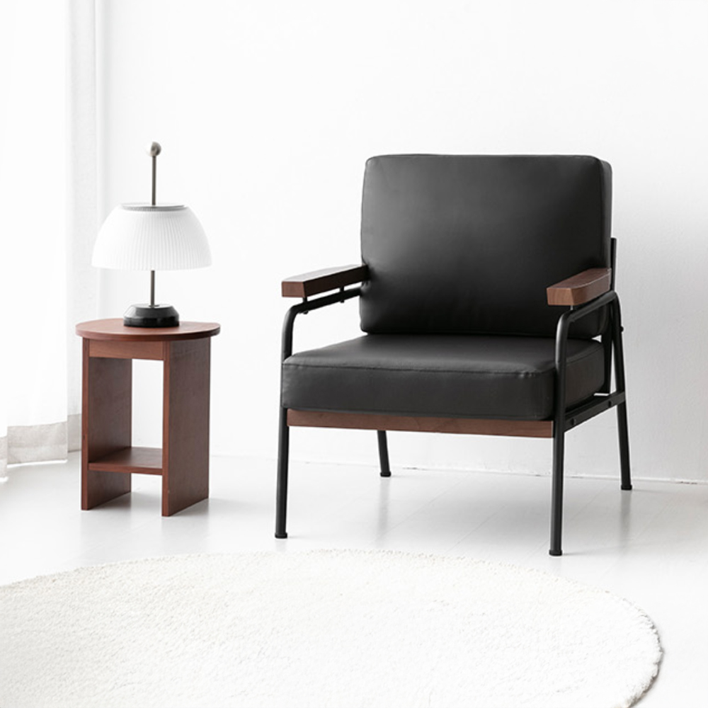 네르센 소파 1인 T323 블랙브라운 4523.0586