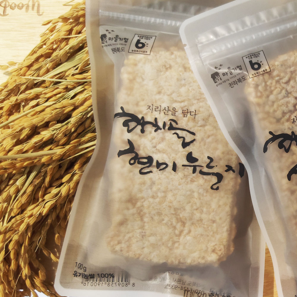 황치골 수제 [ 유기농 현미 찹쌀 누룽지 칩 200g ] 뽀글이 튀김 깜밥 과자 - 상세 이미지 2