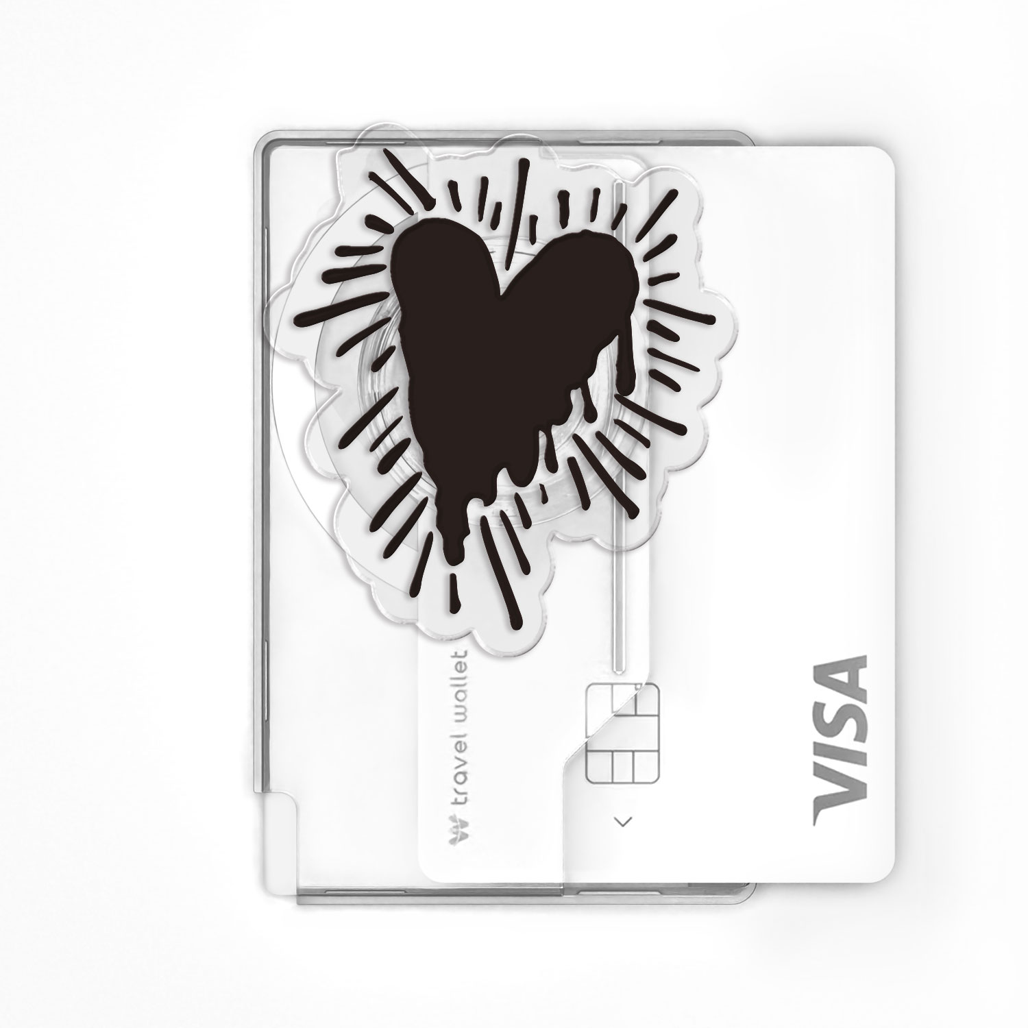 168cm 아이폰 맥세이프 카드지갑 그립톡 빈티지 하트