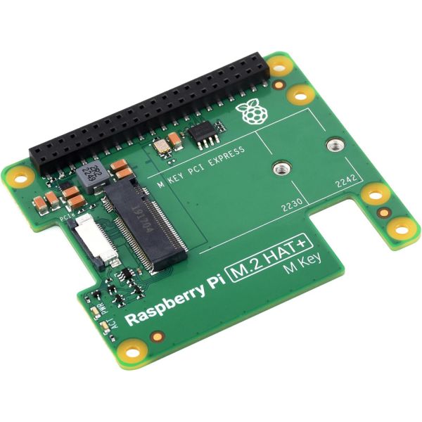라즈베리 파이 5용 공식 PCIe to M.2 HAT 표준 NVMe 프로토콜 솔리드 스테이트 드라이브 22302242 고속 읽기쓰기 지원 : 올그리3