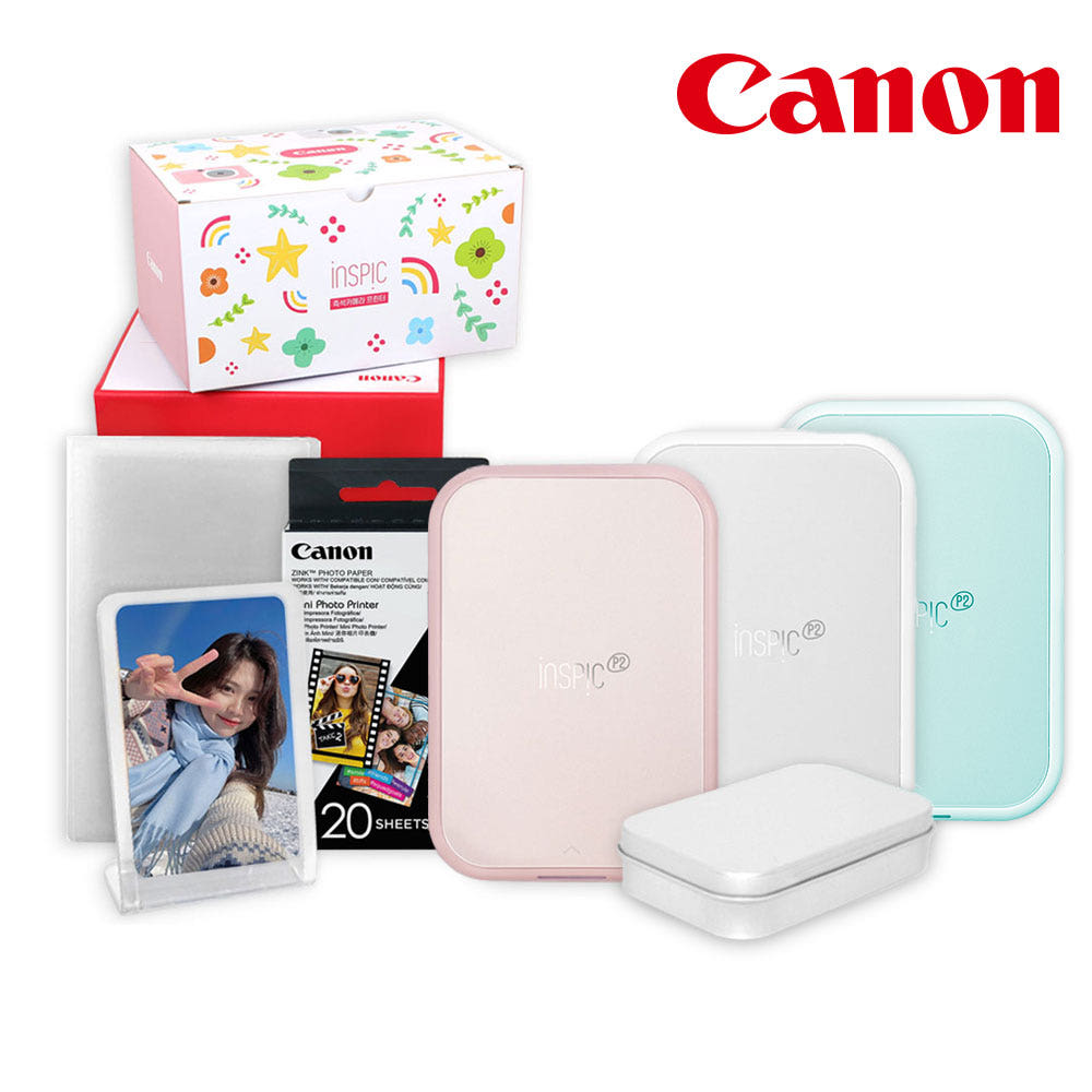 캐논 포토프린터 인스픽 P2 폴꾸패키지 스마트폰 사진인화기 스티커사진 출력 다이어리 꾸미기