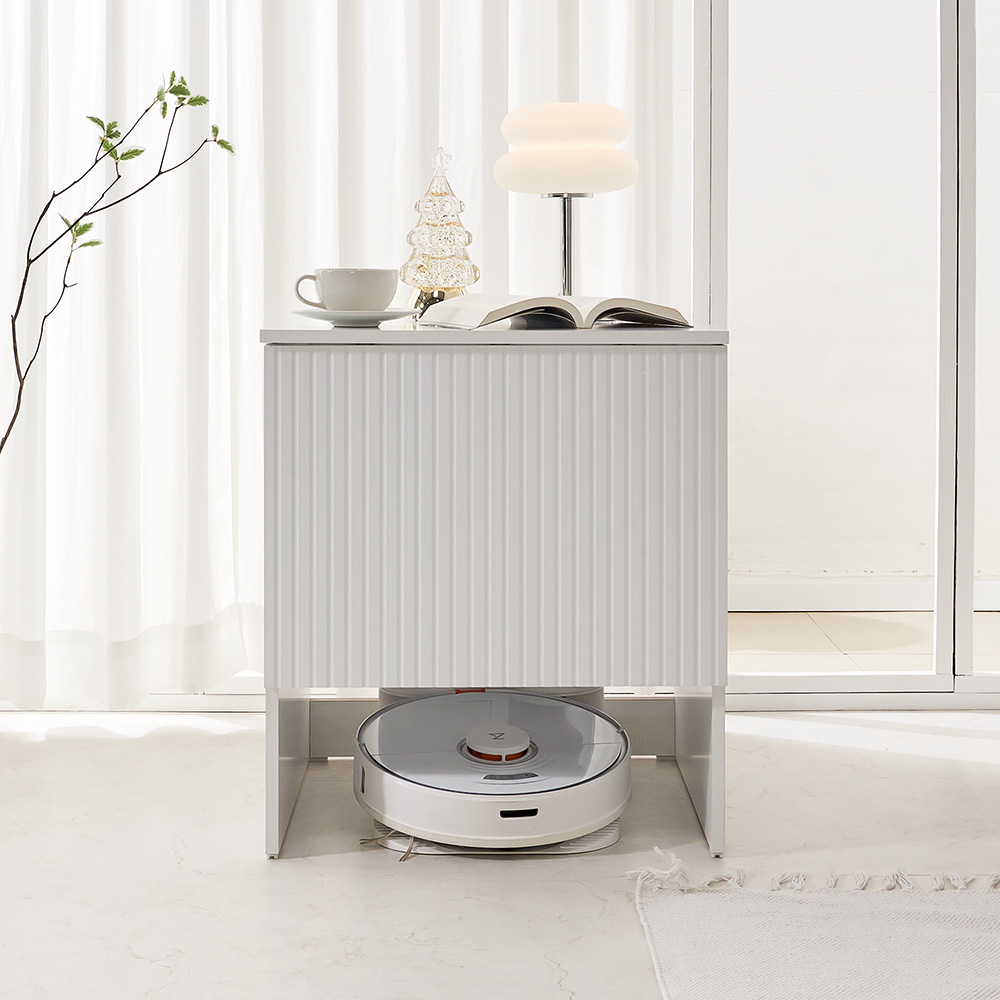 동서가구 클라임 템바보드 상판도어 로봇청소기 수납장 거실 선반 협탁 DF925884