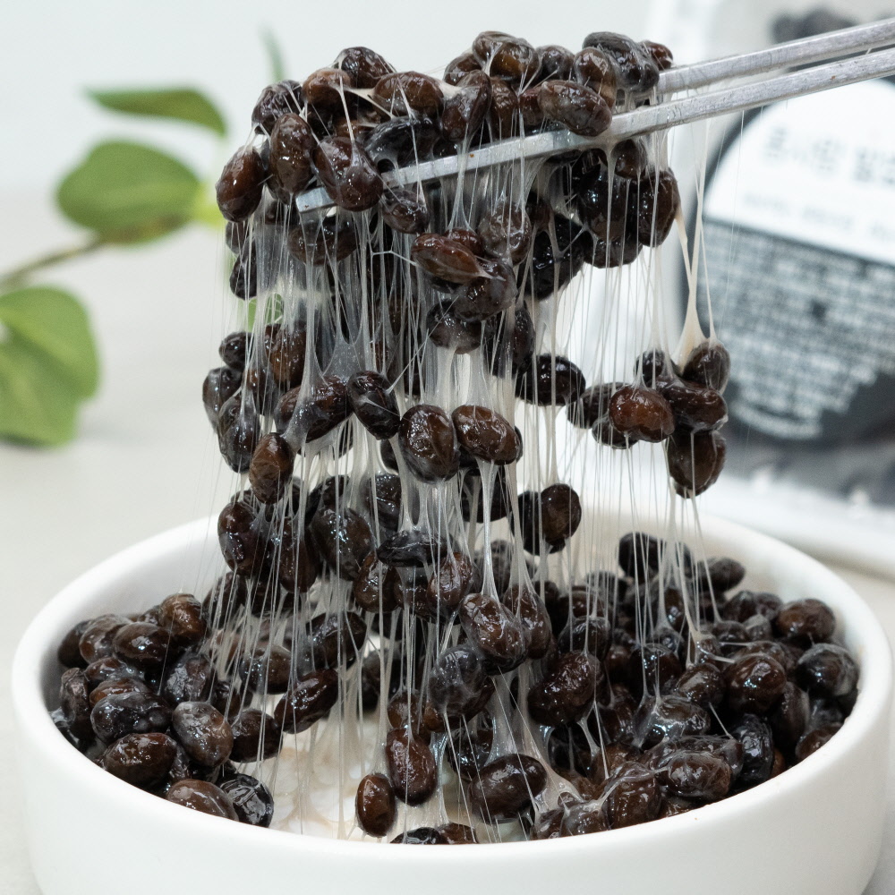 싸리재 발효콩 바로먹는 생청국장 쥐눈이콩 낫또 국산콩 생나또 55g, 5개