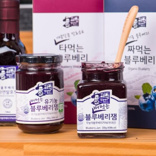 국산 유기농 [ 떠먹는 블루베리잼 200g ] 국내산 친환경 블루베리 - 상세 이미지 2
