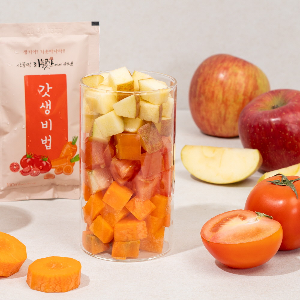 하늘곳간 토마토당근사과주스 [갓생비법 110ml 30봉지] 착즙 야채주스 채소즙 - 상세 이미지 5