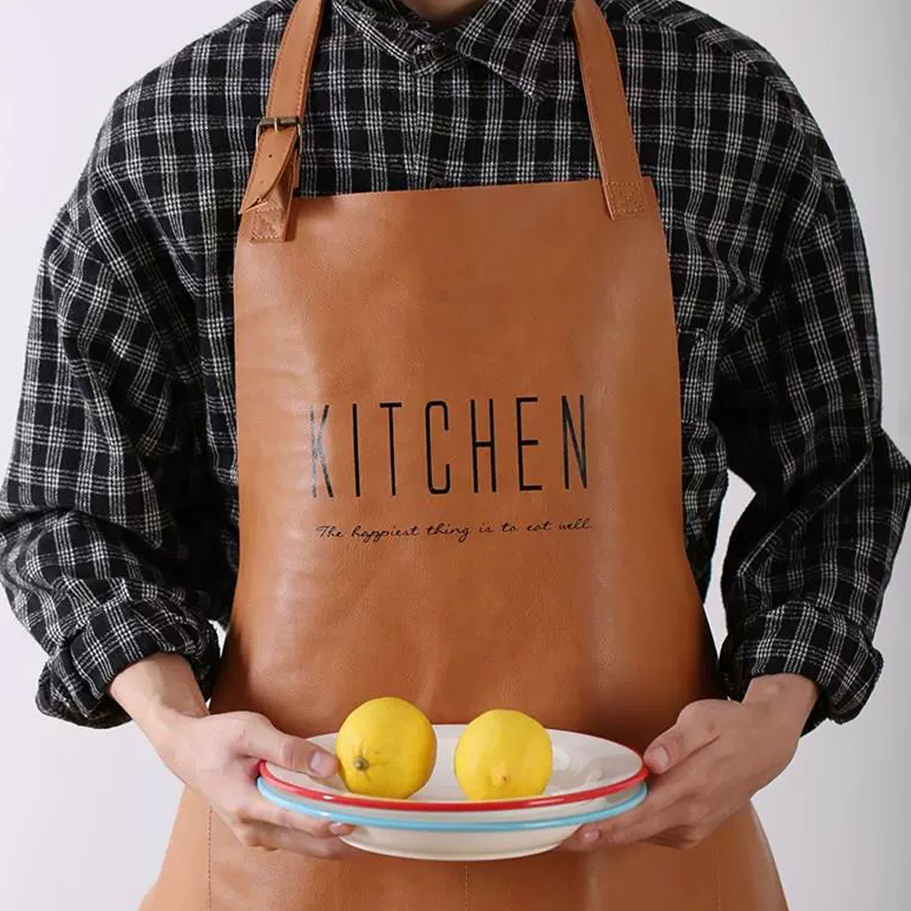 가죽 방수 앞치마 키친 브라운, 기본