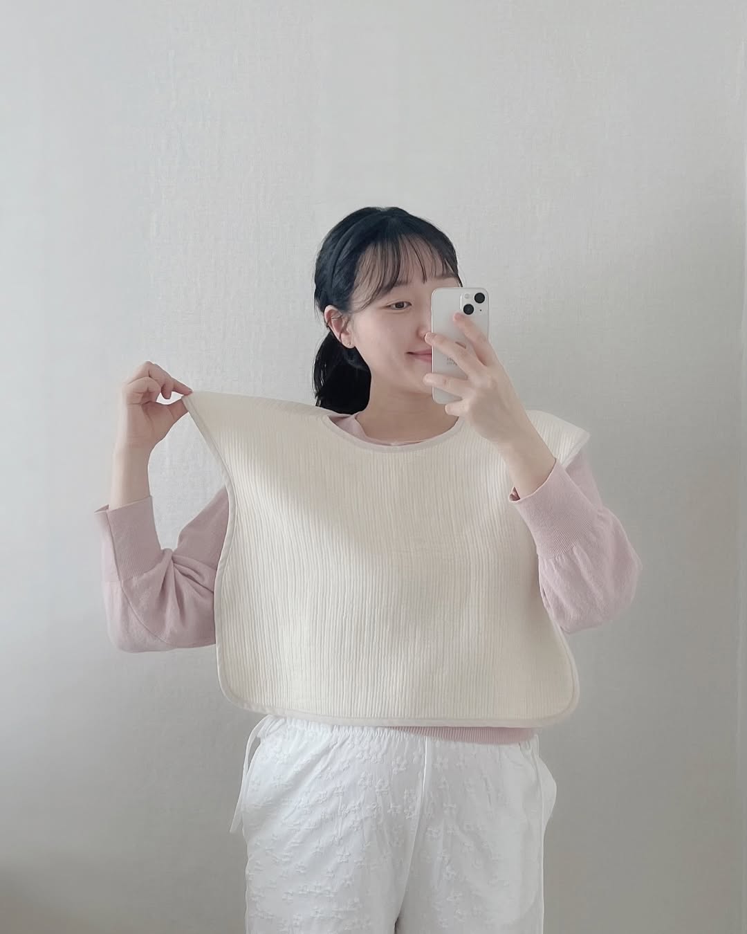 베이비소풍 엄마 턱받이 수유 가리개 / 오가닉 아기 침받이 앞치마 트림 패드