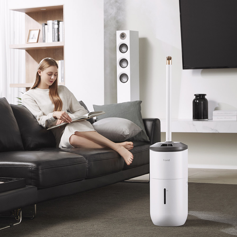 프롬비 몬스터2 가열 대용량 사무실 10L 회전 복합식가습기 FF256 화이트