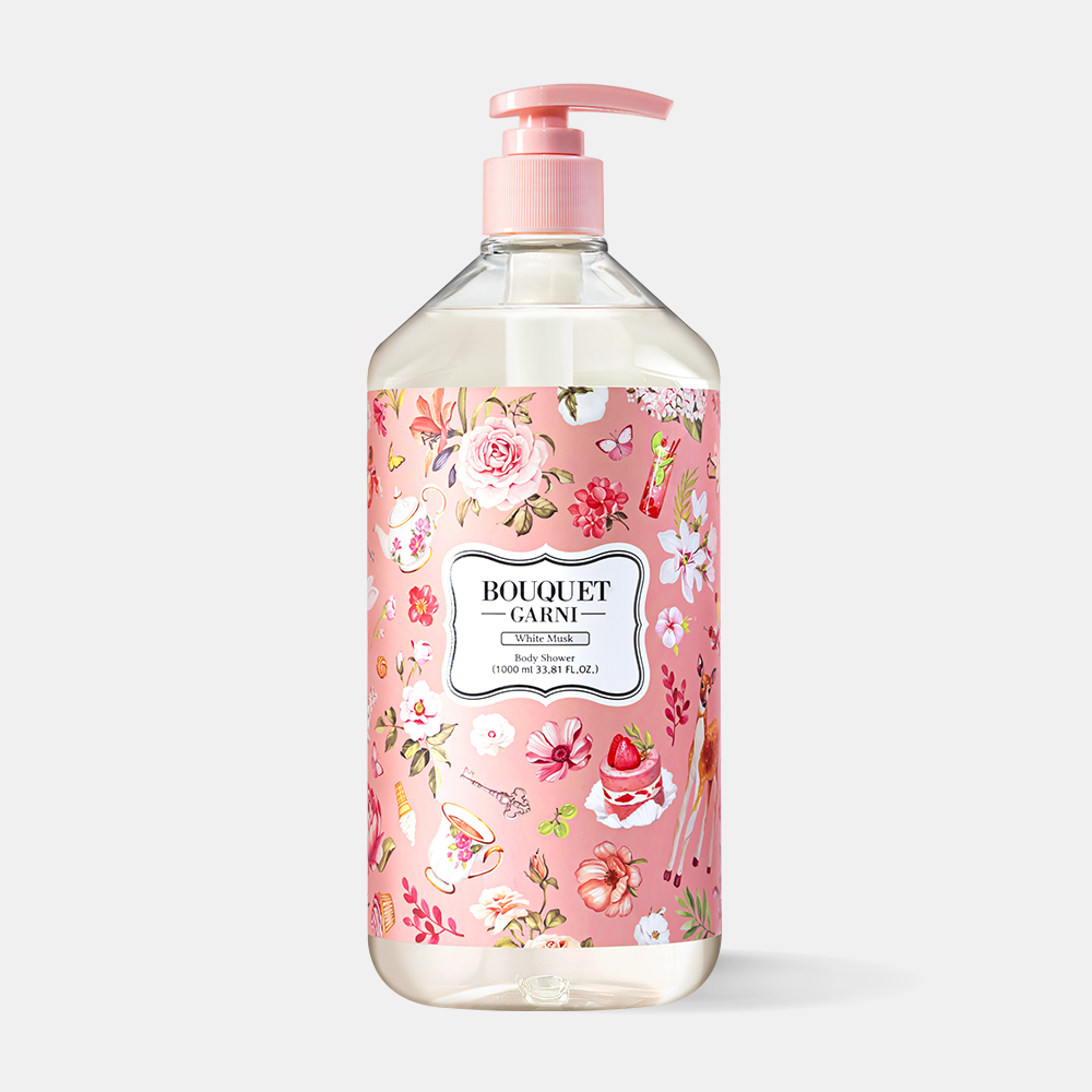 [1개] 부케가르니 딥퍼퓸 바디워시 1,000ml 화이트머스크 향 - 상품 이미지