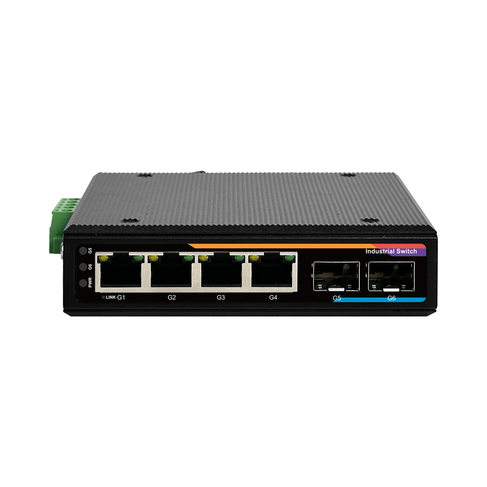 넥스트유 피아문 산업용 4포트 1G 2SFP POE 인터넷 스위칭 허브 - 상세 이미지 2