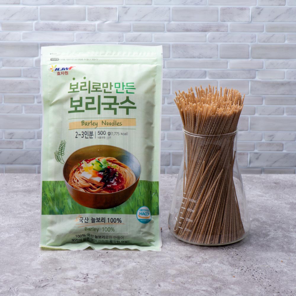NO밀가루, 국산 늘보리 [ 보리국수 500g(건면) ] 순수 곡물면 비빔 잔치 이미지 2