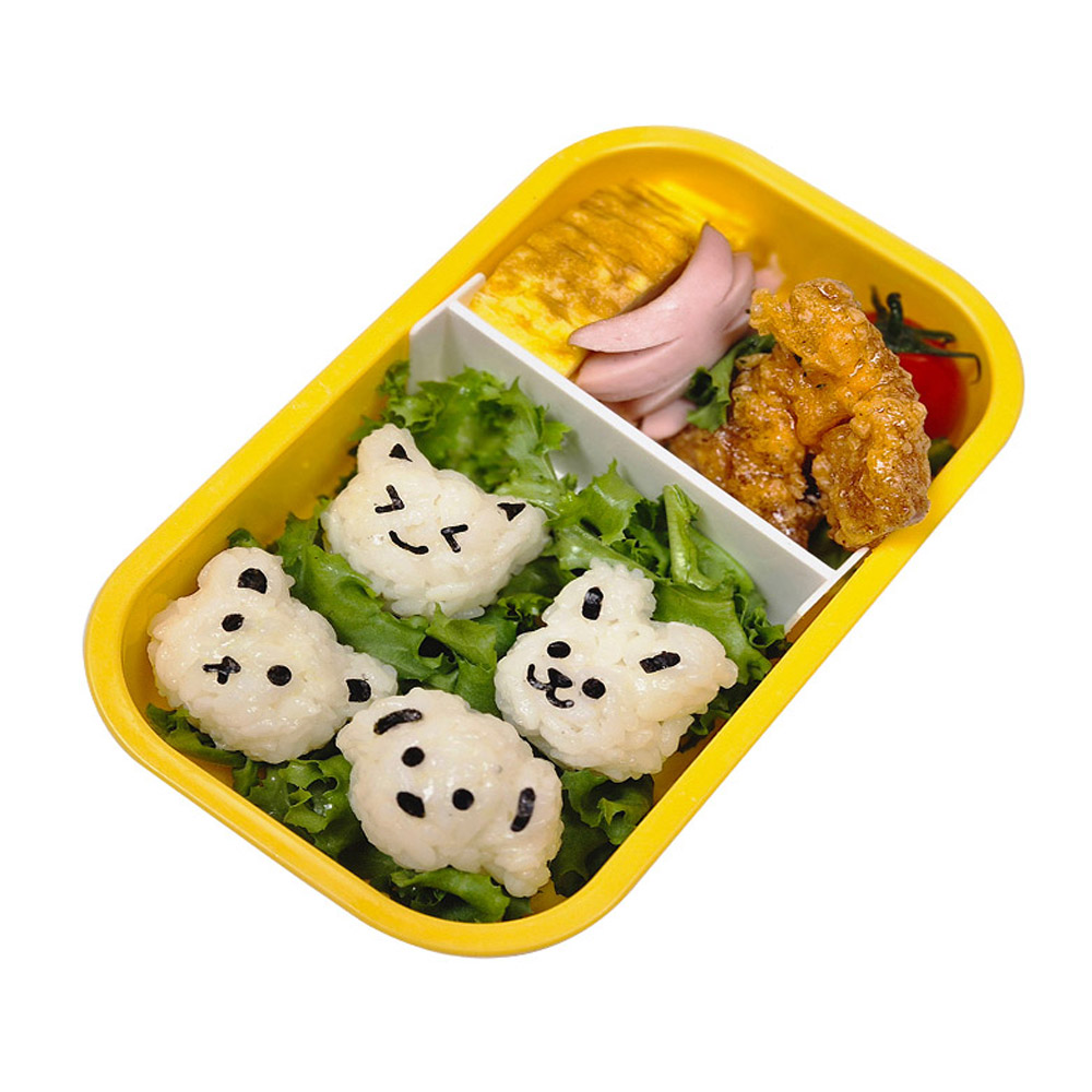 미니 곰 토끼 고양이 강아지 주먹밥4구세트 메이커 도시락주먹밥틀 꾸미기소품틀 - 상세 이미지 4