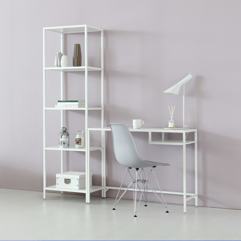 TETOS 선반 509 좁은 5단 509mmx360mmx1750mm, 5단, 화이트 0908.6688 이미지 3