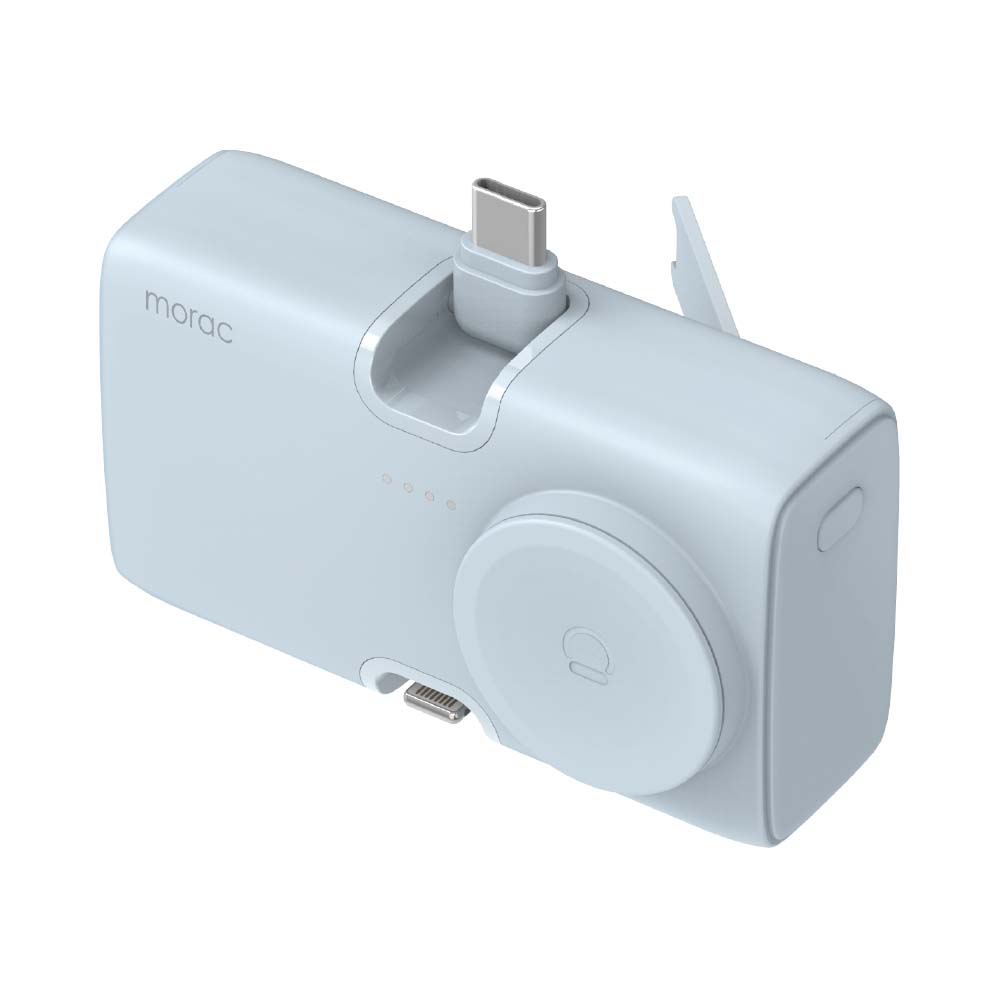 모락 큐잉 4IN1 C타입 8핀 도킹형 갤럭시워치 멀티 보조배터리 5000mAh - 상세 이미지 5