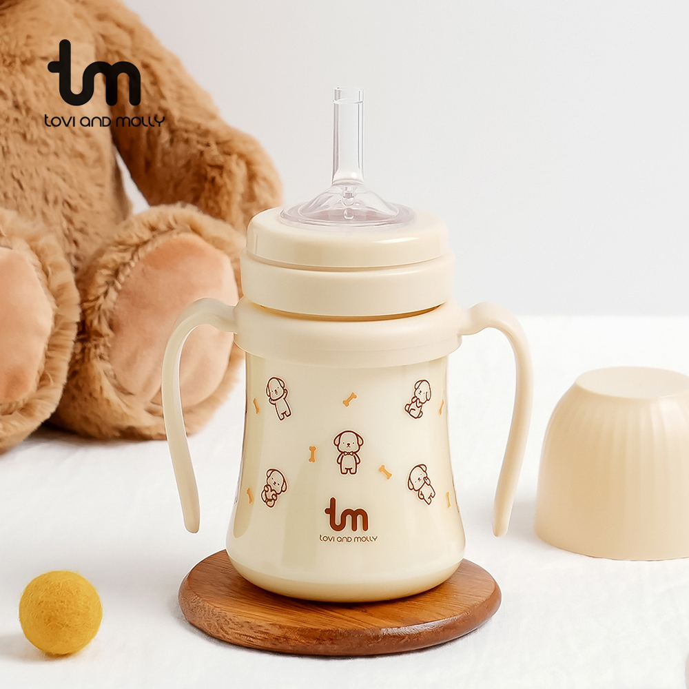 [토비앤몰리] 1+1 어린이집 아기 유아 PPSU 새지않는 이유식 빨대컵