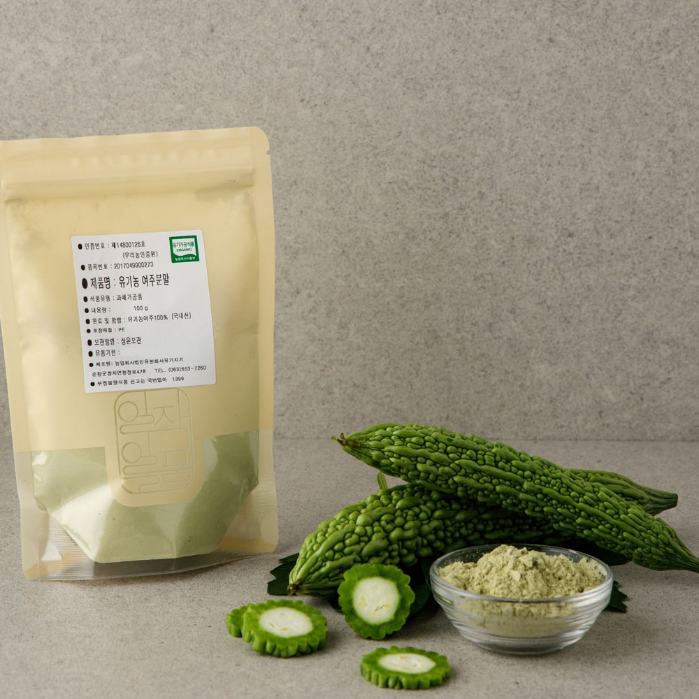 유기농 여주분말 100g 유기가공 과채가루 12가지 음료 쉐이크 이미지 4