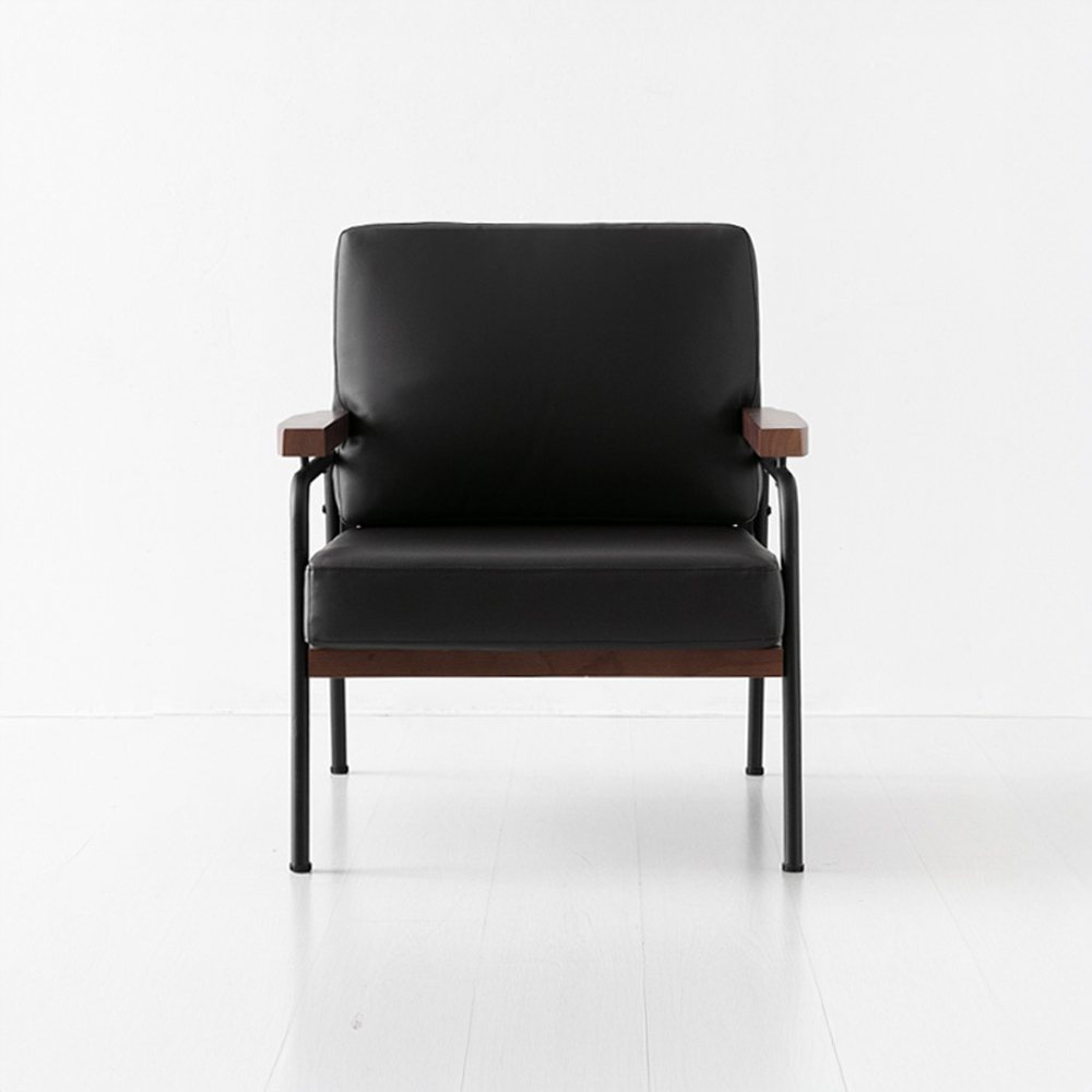 네르센 소파 1인 T323 블랙브라운 4523.0586